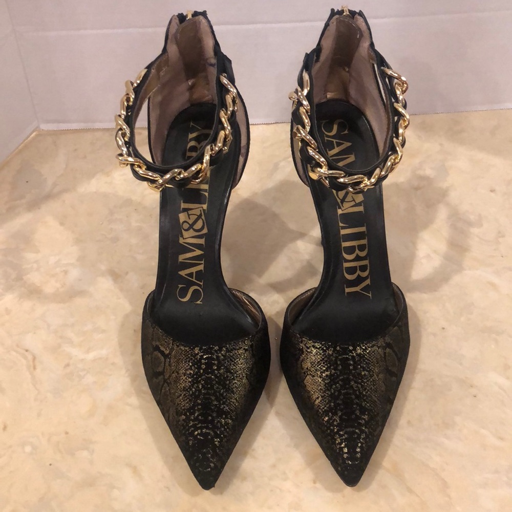 Sam&Libby D’Orsay Ankle Strap Heels